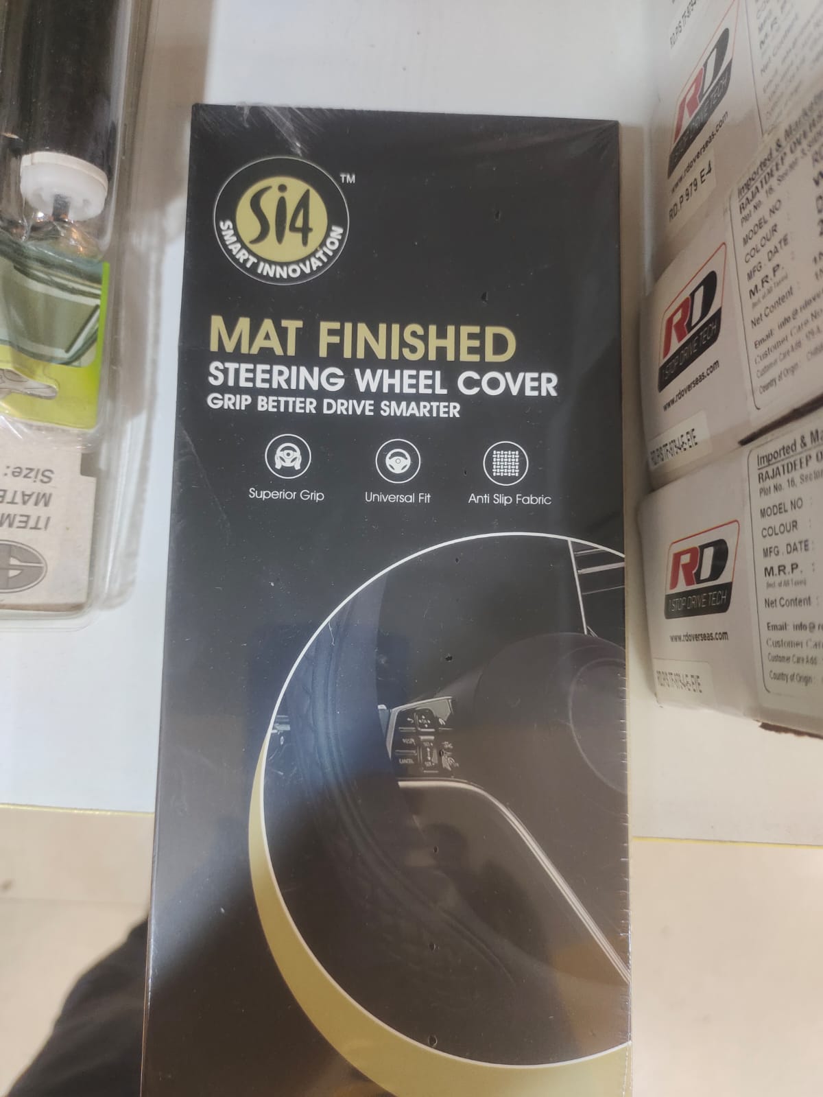 Mat finish steering cover