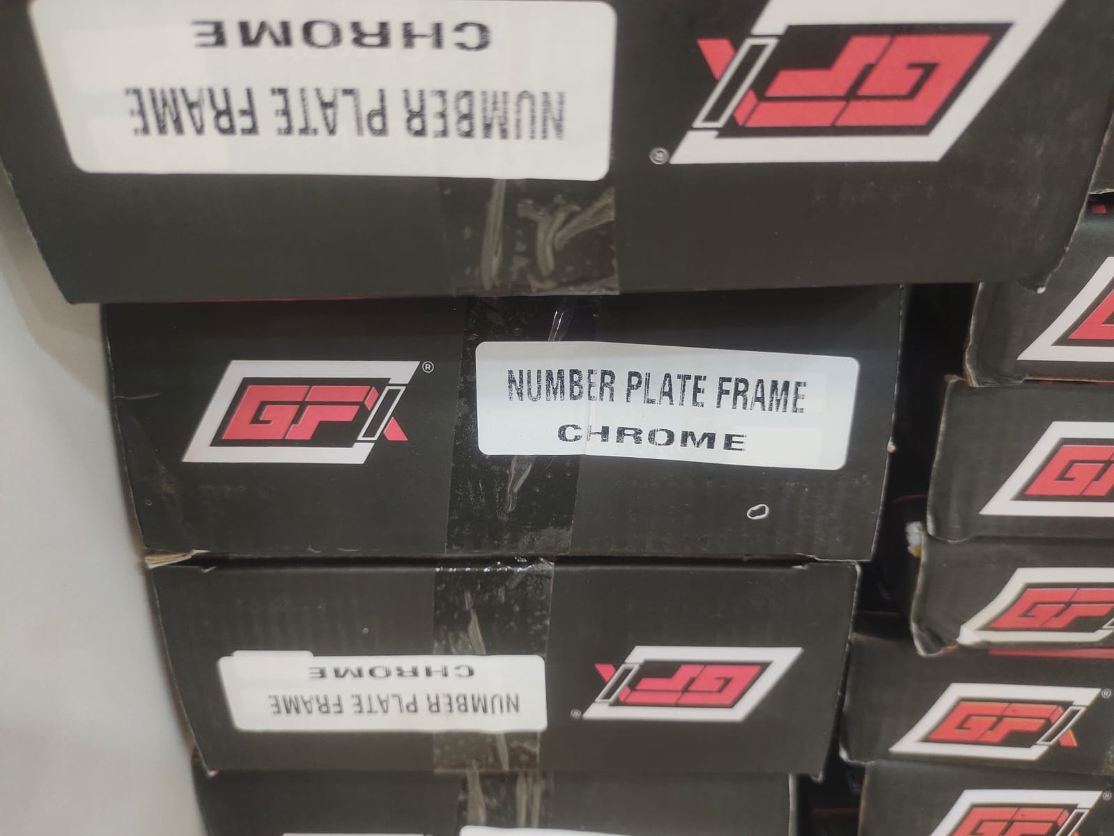 Chrome finish Number plate Frame