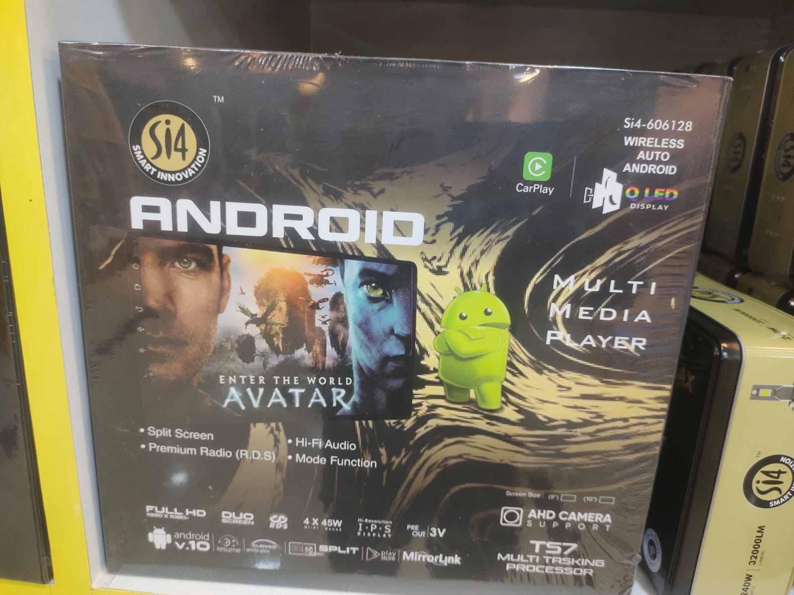 Android System With wearless Apple car play- 6GB+ 128 GB,